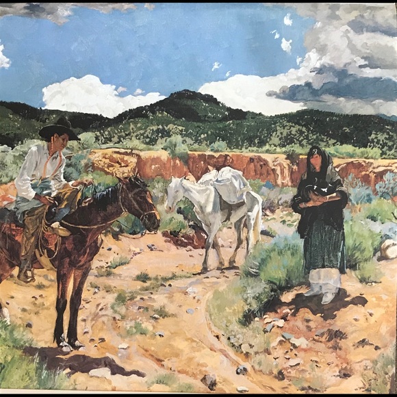 1984 SANTA FE RAILROAD CALENDAR Walter Ufer PRINT - Picture 3 of 8